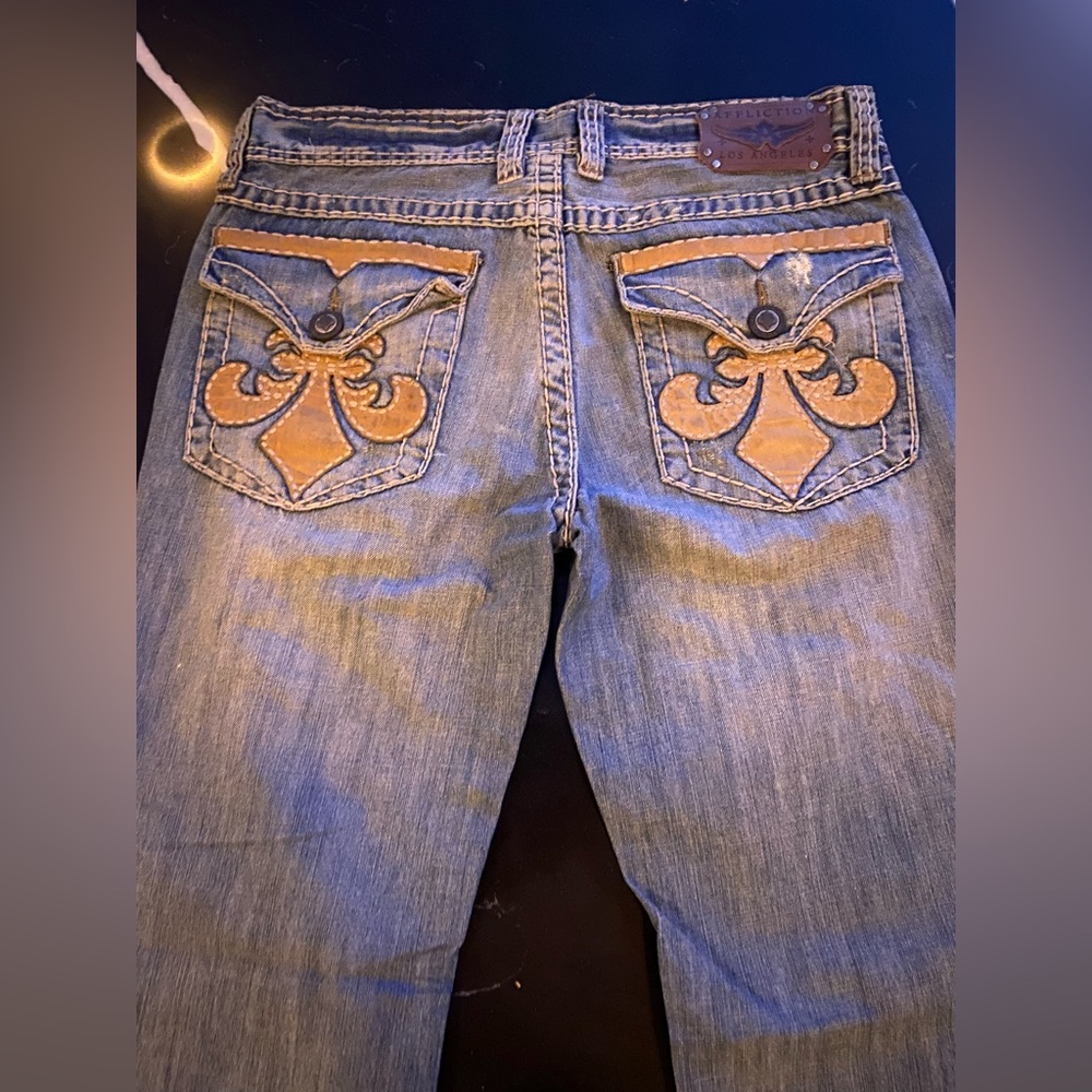 Affliction Flared Jeans w33